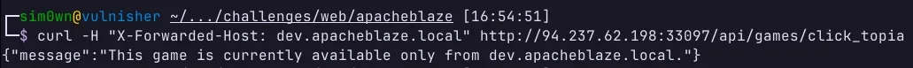 Captura de tela de um terminal ou console, mostrando uma mensagem de erro ou aviso sobre um jogo, indicando que ele está disponível apenas através de uma ferramenta específica.